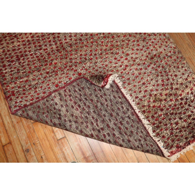 Textile Vintage Zabihi Collection Turkish Tulu Carpet - 4'2" x 6'11" For Sale - Image 7 of 10
