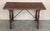 Spanish 19th Spanish Side Table With Cared Turned Legs and Iron Stretcher For Sale - Image 3 of 11