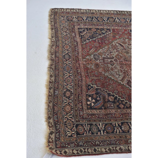 Antique Oliver Nomadic Village Rug, 5 x 8.3 For Sale - Image 4 of 11
