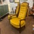 French 1960s Gilliam Distinctive Furniture High-Back Lounge Armchairs in Gold For Sale - Image 3 of 11