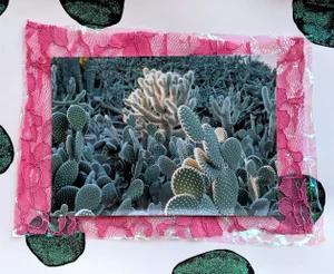 "They Can't See Me Anyway" Contemporary Abstract Mixed-Media Collage