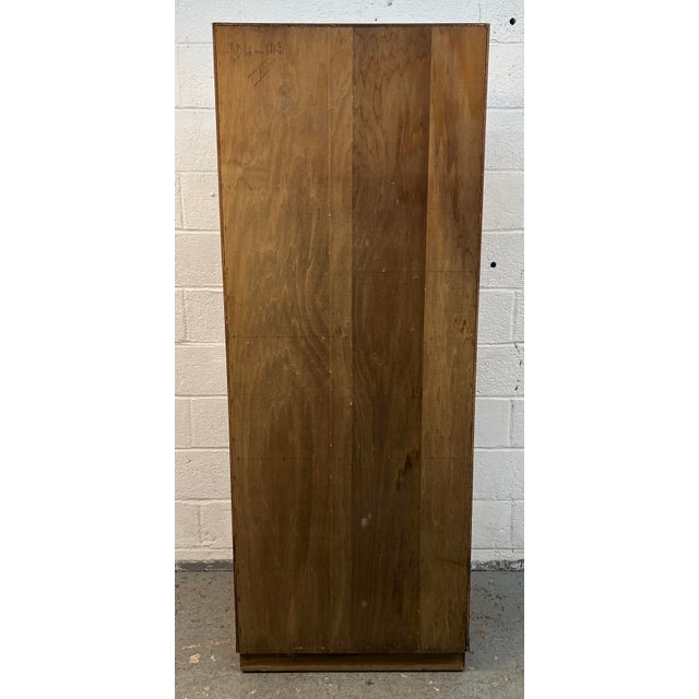 Mid-Century Walnut and Chrome Armoire Dresser by Directional, Attributed For Sale - Image 11 of 11