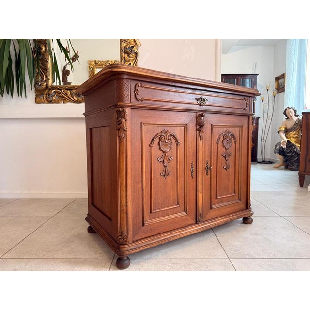 Pfeiferlbarock Buffet in Oak with Granite Top For Sale - Image 12 of 14