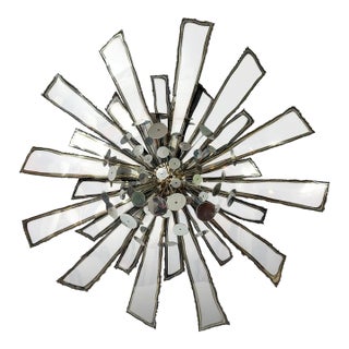 Signed Brutalist Starburst Wall Sculpture by Curtis Jere For Sale