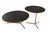 Phase Design Downtown Coffee Table & C-Table Set by Reza Feiz | Smoked Brass & Black Spandrel Glass For Sale - Image 4 of 12