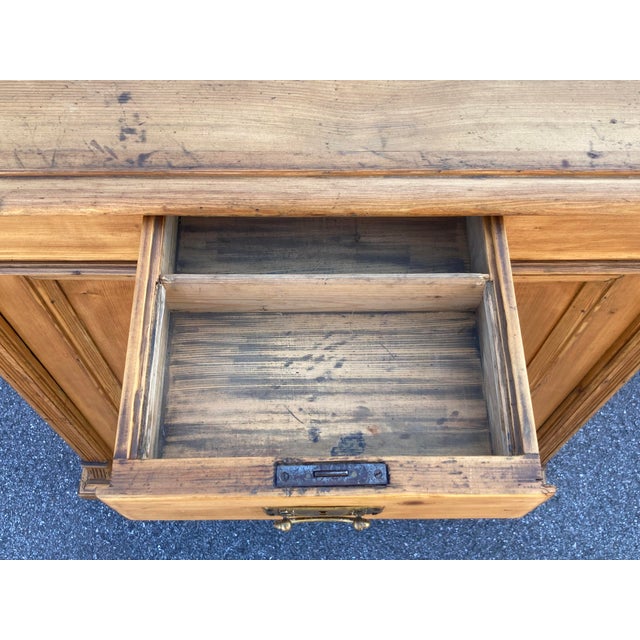 Pine Corner Cupboard With Two Doors and One Drawer For Sale - Image 10 of 14