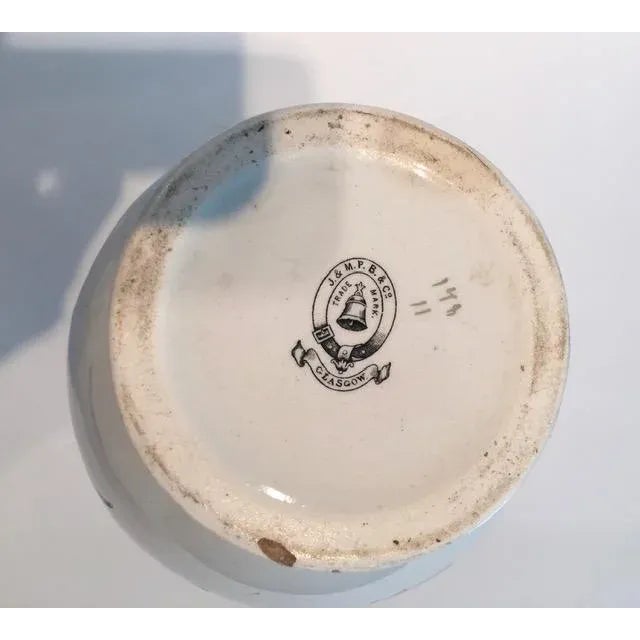 Ceramic Mid 19th Century J and Mpb and Company Victorian Pitcher For Sale - Image 7 of 9