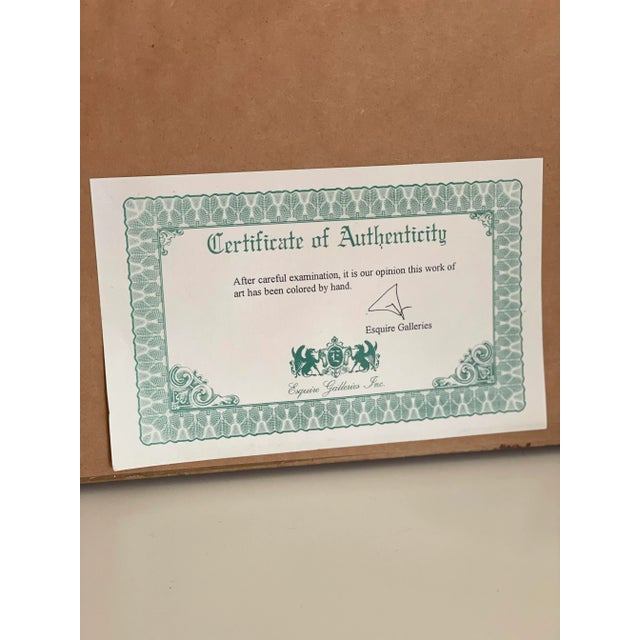 Vintage Framed Marcus Elieser Bloch Hand Colored Tetrodon Honckenu, Puffer Fish For Sale In Philadelphia - Image 6 of 9