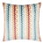 Scalamandre 22" x 22" Villelaure Pillow in Orange Teal For Sale