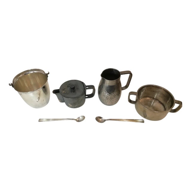 Vessels by Gio Ponti for Calderoni and Arthur Krupp, Italy, 1920s-1940s, Set of 6 For Sale