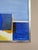 Textile Mid-Century Modern 'The Golden Divide' Swedish Original Abstract Oil Painting, Framed For Sale - Image 7 of 11