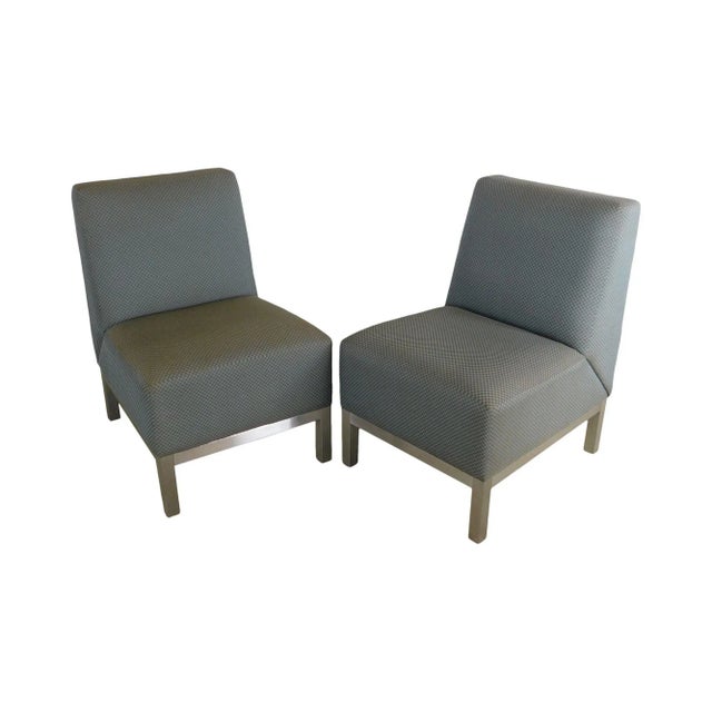 Mid-Century Modern Chrome Base Lounge Chairs - a Pair For Sale - Image 12 of 12