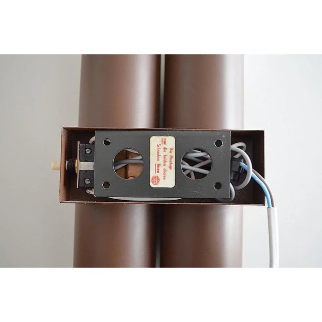 Wall lights with double tubes. The draft attributed Klaus Link for the Neuhaus company from the 1970s. The lights have two...