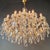 Antique Art Nouveau Maria Theresa Crystal Chandelier Drop Chandelier Brass Glass For Sale - Image 6 of 11