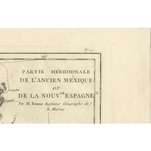 Map of Southern Mexico and New Spain by Rigobert Bonne, 1780s For Sale - Image 5 of 12