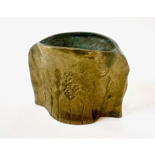 1960s Vintage Handmade Bronze Vase by Dorothea Dietz, 1960s For Sale - Image 5 of 18