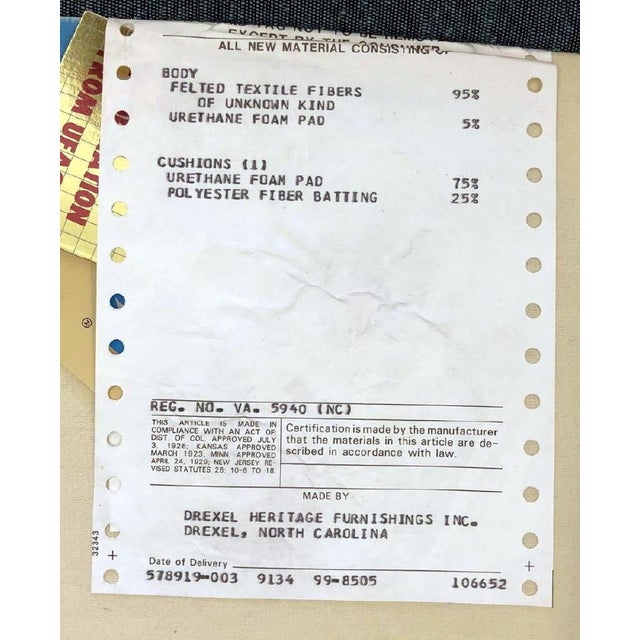 1970s Vintage Baughman for Drexel Barrel Back Parson Chairs Pair 1970's For Sale - Image 5 of 7