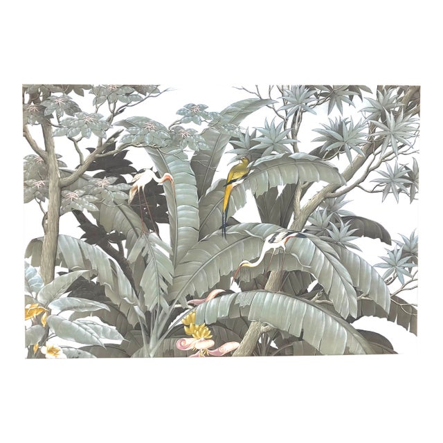 1980s Original Botanical - Tropical Acrylic Painting For Sale