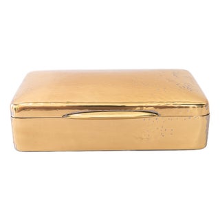 Art Deco Brass Jewelry Box, Vienna, 1920s For Sale