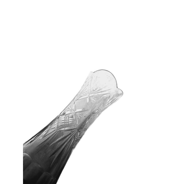 Glass Vintage Polish Crystal Vase, 1930s For Sale - Image 7 of 16
