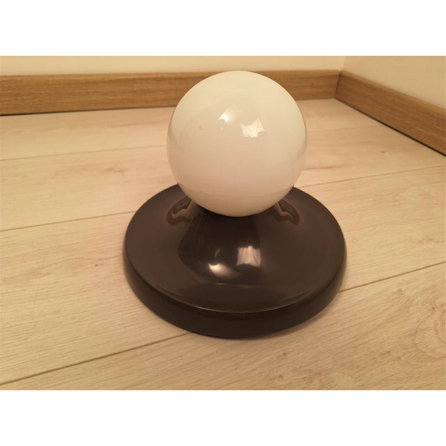 Small Brown Light Ball Wall Lamp by Achille and Pier Giacomo Castiglioni for Flos, 1970s For Sale - Image 9 of 9