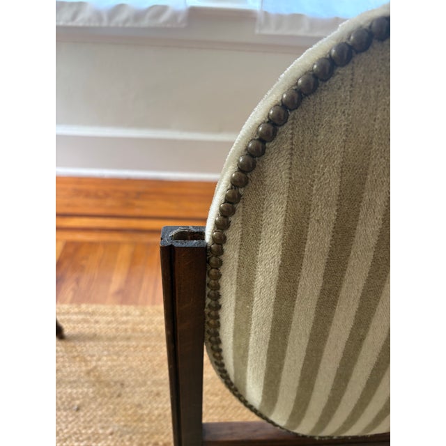 Vintage 1930’s Mohair Set of 6 Dining Chairs For Sale - Image 10 of 12