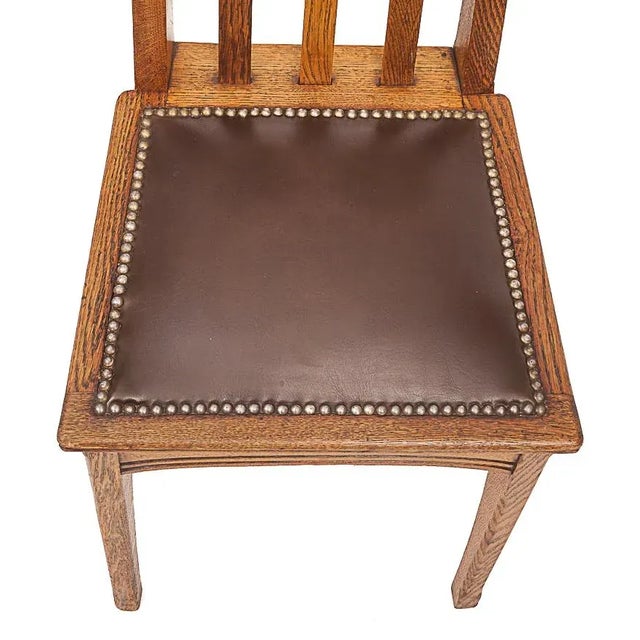 Wood Art Nouveau Chairs by Léon Jallot, 1905, Set of 6 For Sale - Image 7 of 12