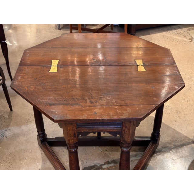 Early 19th Century Charles II Oak Gate-Leg Table For Sale - Image 11 of 15