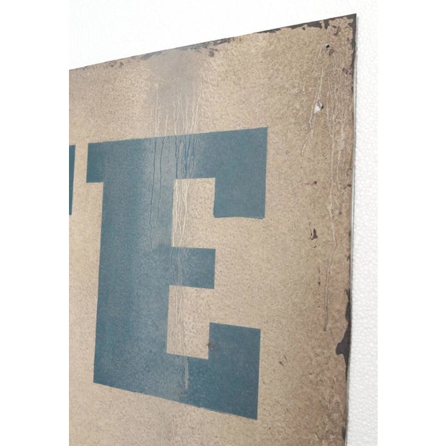 2020s Newly Made Reclaimed Ice for Sale Aluminum Marty Supreme Movie Prop Sign For Sale - Image 5 of 12