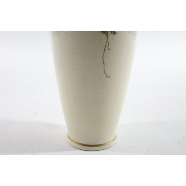 Beige Mid 20th Century Decorated Asian Porcelain Vase For Sale - Image 8 of 8