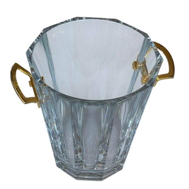Metal 1970s Baccarat French Crystal Maxim Champagne Ice Bucket For Sale - Image 7 of 12