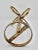 Mid Century Italian Golden Gilt Metal Hand Towel Rack For Sale - Image 9 of 10