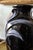 Art Deco Vintage Harris Potteries Chicago Black & Pewter Art Deco Revival Vase For Sale - Image 3 of 18