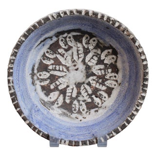Mid-Century Modern Decorative Ceramic Bowl by Albert Thiry, 1970s For Sale
