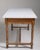 Tan French Butcher's Table with Marble Top, Antique, France, Circa 1900 For Sale - Image 8 of 14