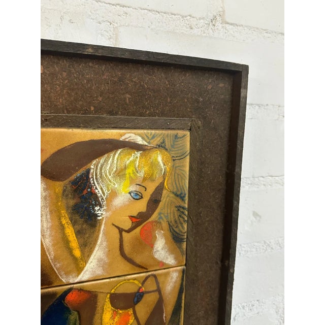 Mid-Century Modern 1960s Vintage Tile Art For Sale - Image 3 of 8