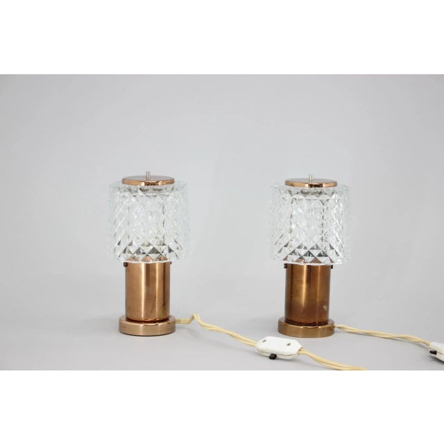 Copper Table Lamps from Kamenický Šenov, Czechoslovakia, 1970s, Set of 2 For Sale - Image 3 of 9