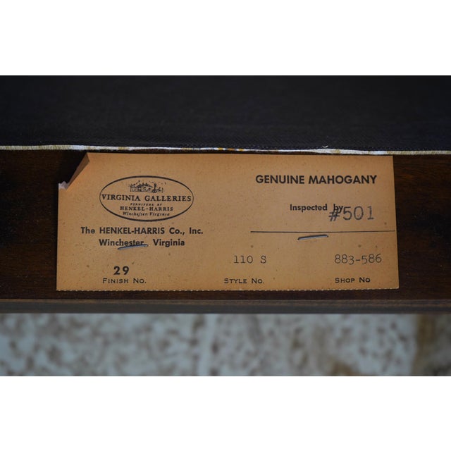 Set of 8 Henkel Harris Mahogany Dining Chairs For Sale - Image 12 of 12