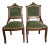 Late 19th Century Walnut Carved and Upholstered Side Chairs For Sale