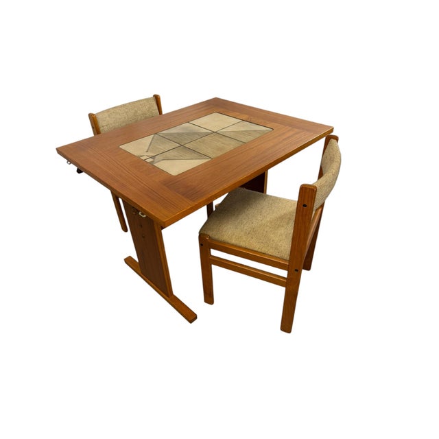 Mid-Century Modern Danish Teak 4-Seater Dining Table & Chairs from Gangso Mobler, 1970, Set of 5 For Sale - Image 13 of 15