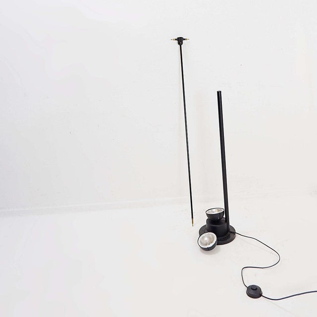 Metal Vintage Italian Floor Lamp, 1980s For Sale - Image 7 of 16