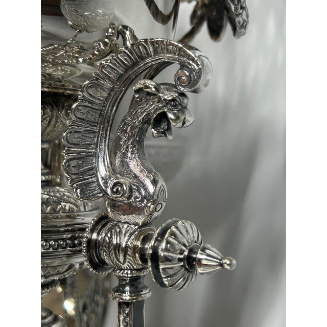 Unique 1-of-1 Elkington 'Chased Master' Tripartite Epergne: 1851/1871 Design Transition Model by Jeannest & Willms - 1 Piece For Sale - Image 15 of 18