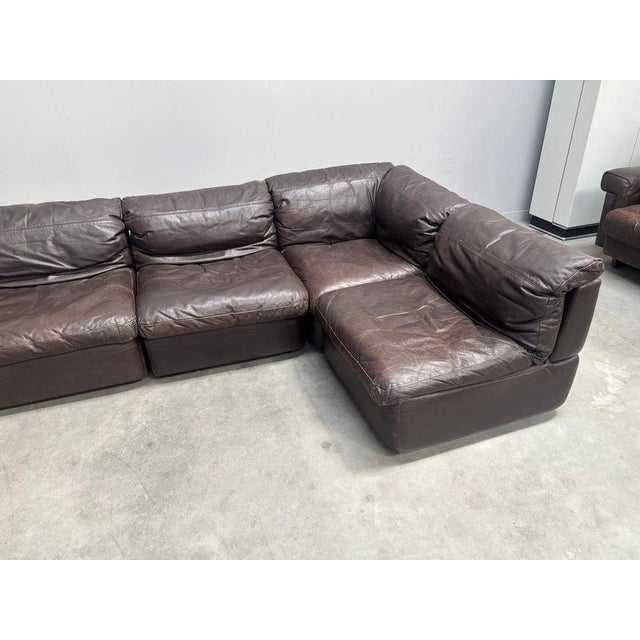 Animal Skin Large Modular Sofa from Rolf Benz, 1970s, Set of 7 For Sale - Image 7 of 18
