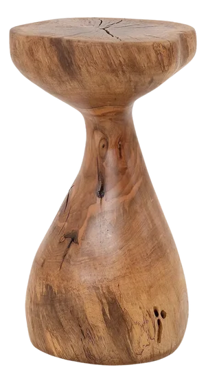 Sculptural Side Table in Walnut by Logniture