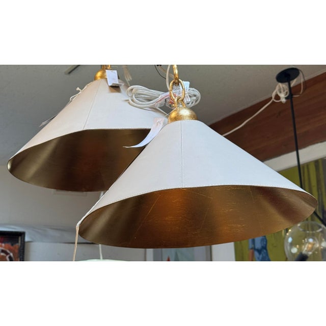 Contemporary McGee & Co. Scarlet Pendant Lights, a Pair For Sale - Image 3 of 12