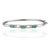 Art Deco Art Deco Style 1.67 Ct Oval Natural Emerald & Diamond Hinged Bangle Bracelet - New Year Gift For Sale - Image 3 of 12