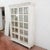 Display Cabinet with Shelves and Whitewashed English Glass Doors For Sale - Image 4 of 9