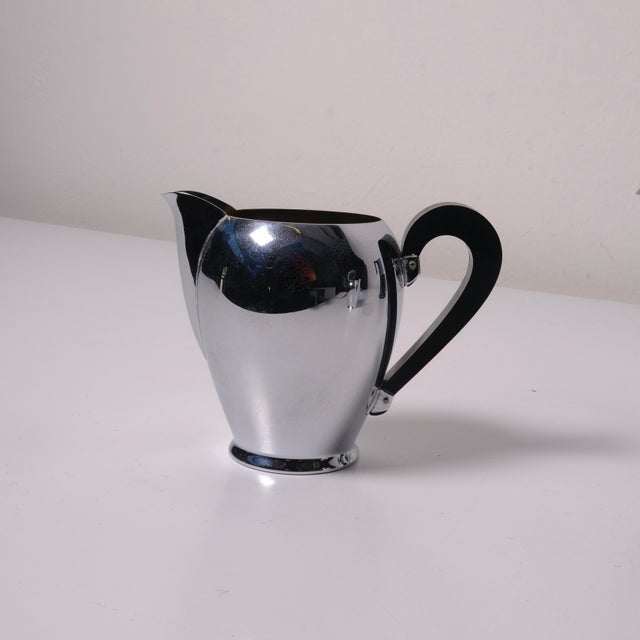 Bombè Coffee Maker and Milk Jug by Alfra Alessi, Italy, 1940s, Set of 3 For Sale - Image 6 of 12