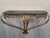 Mid-Century Italian Blue Glass Gold Iron Console Table by Pier Luigi Colli, 1950 For Sale - Image 16 of 16