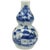Ceramic Small Antique Chinese Blue & White Double-Gourd Porcelain Vase For Sale - Image 7 of 7